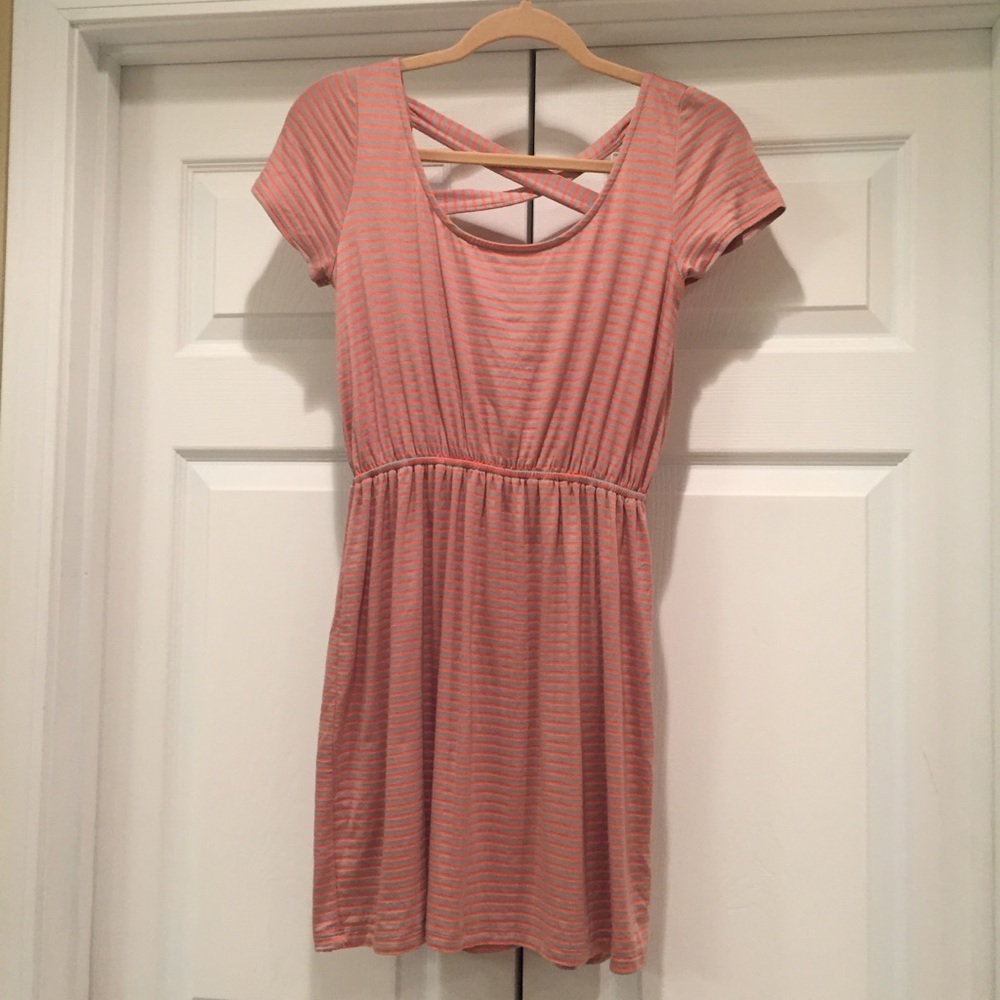 Soprano Orange Striped Dress